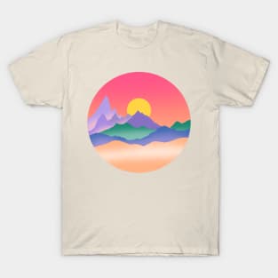 Japanese mountains art T-Shirt